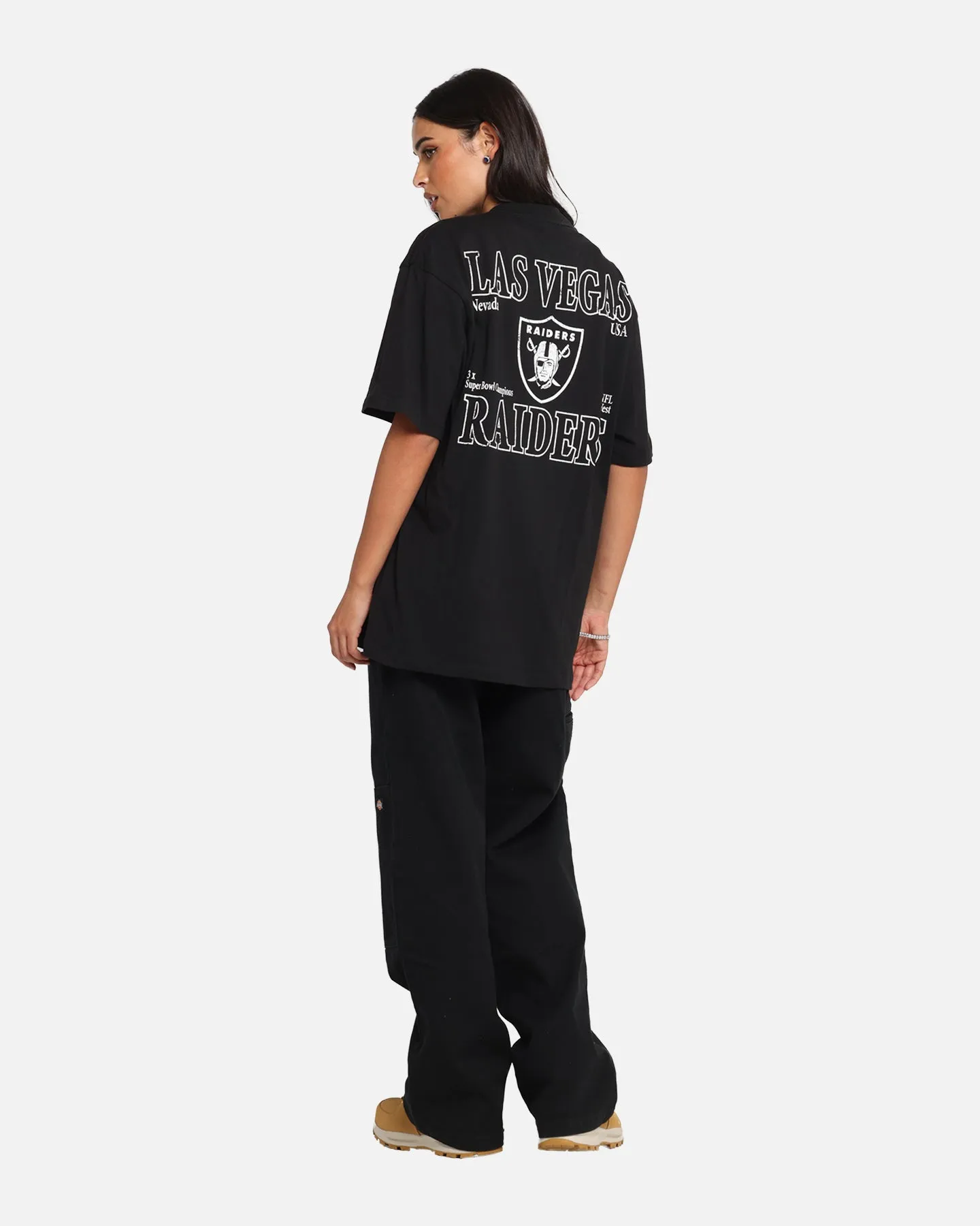 Majestic Athletic Las Vegas Raiders Cassell Wordmark T-Shirt Black