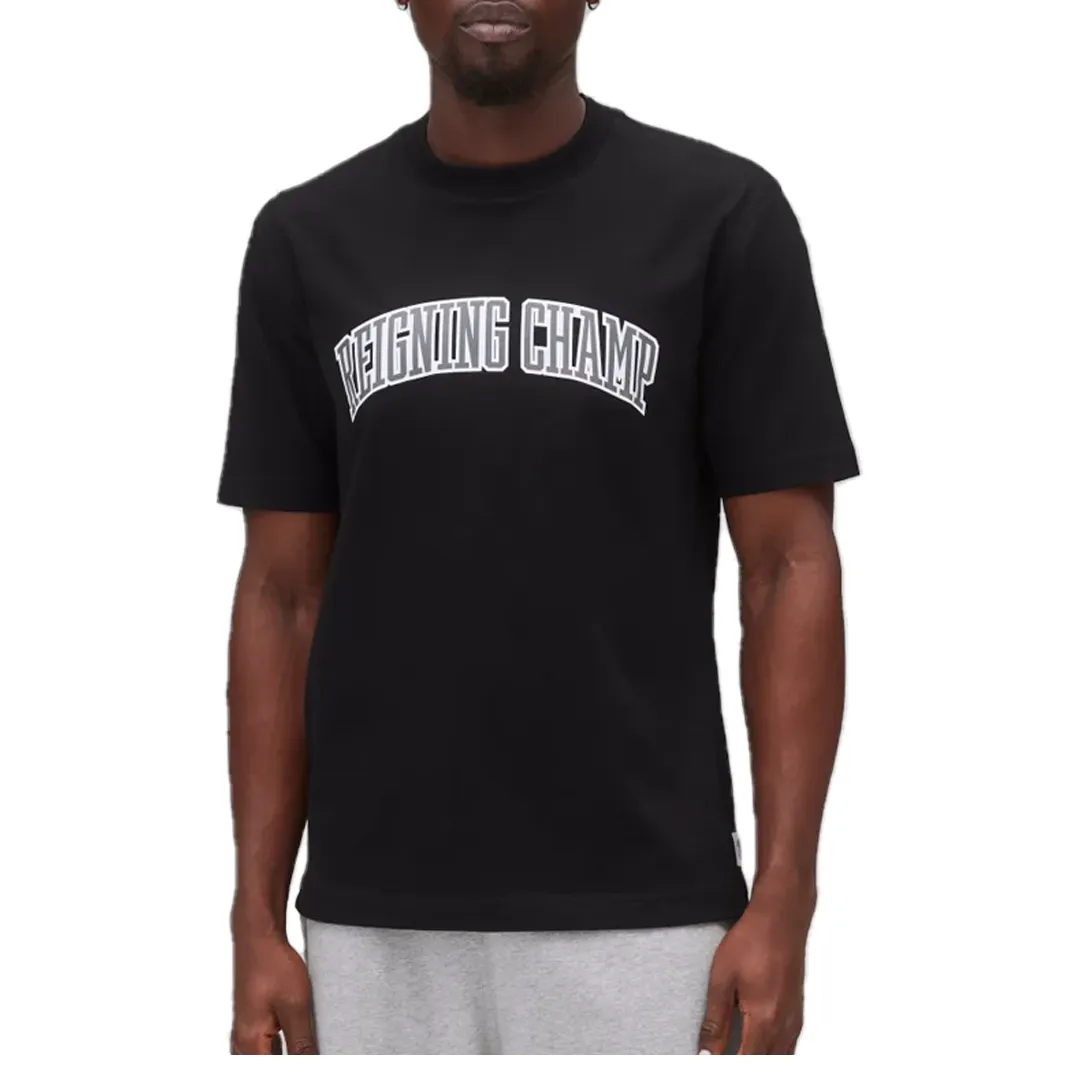 MIDWEIGHT JERSEY COLLEGIATE STANDARD T-SHIRT BLACK