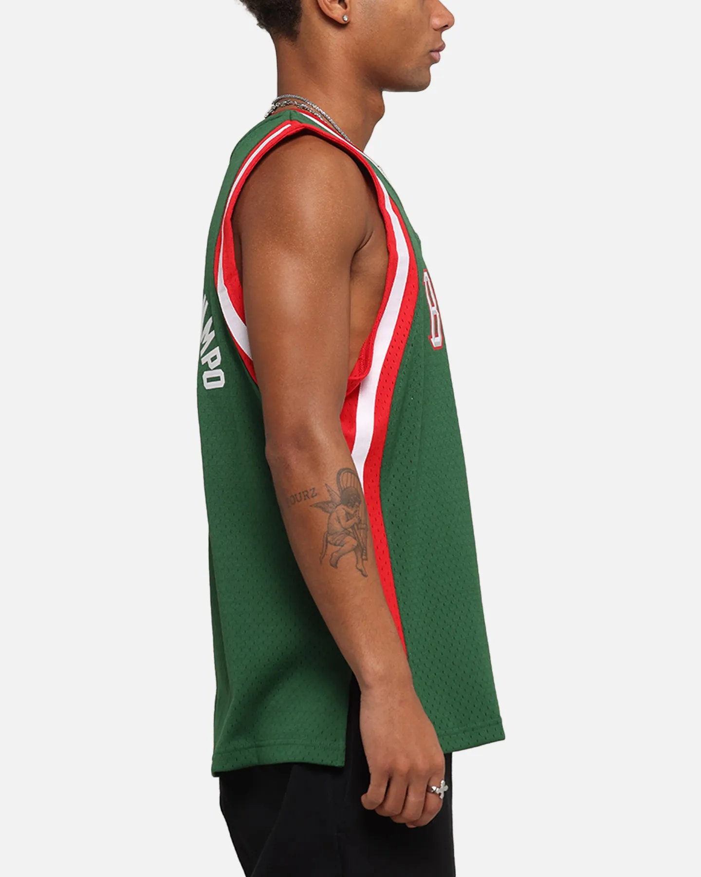 Mitchell & Ness Milwaukee Bucks Giannis Antetokounmpo Swing Jersey Dark Green