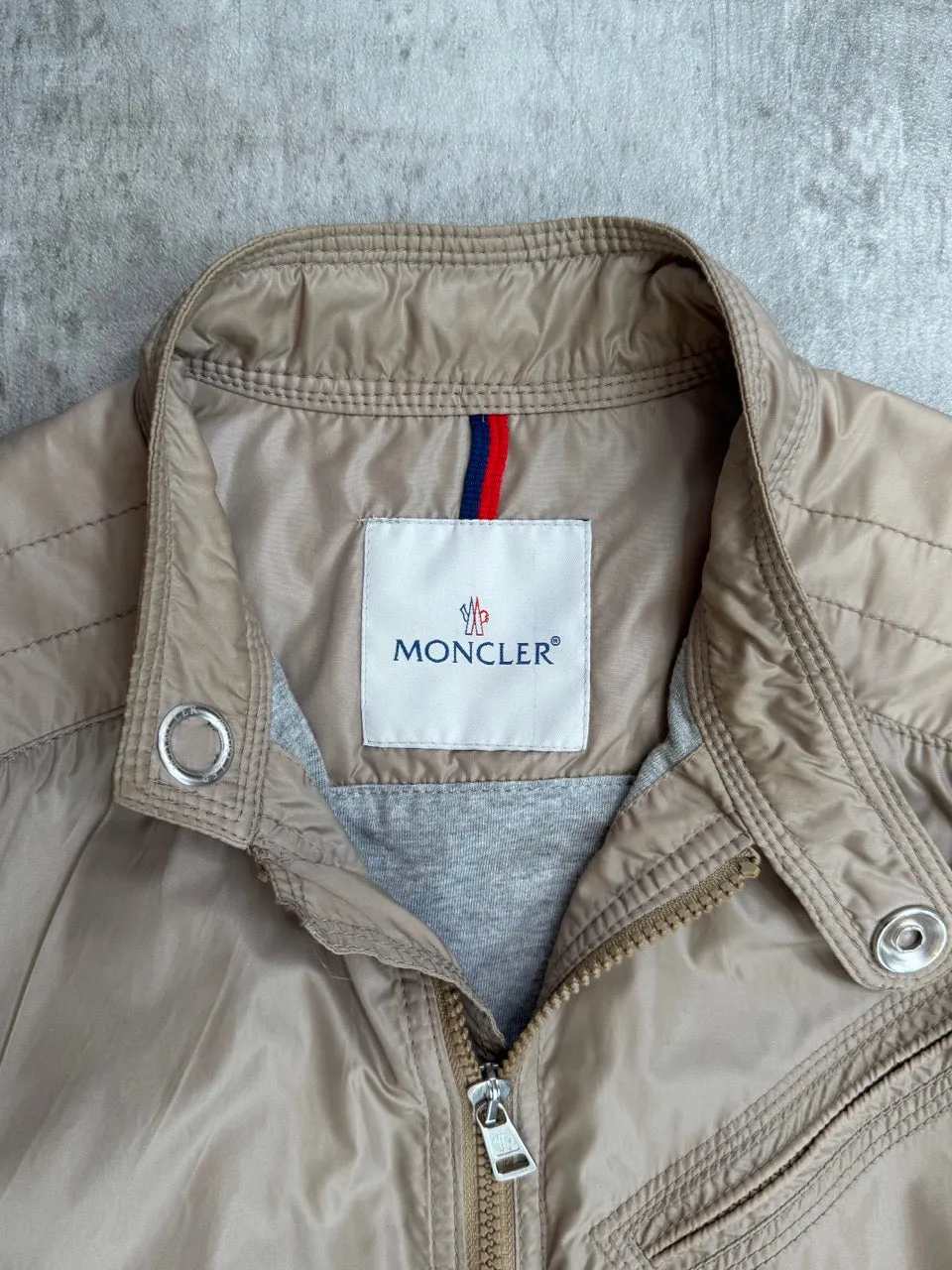 Moncler Multi Zip Beige Lightweight Jacket