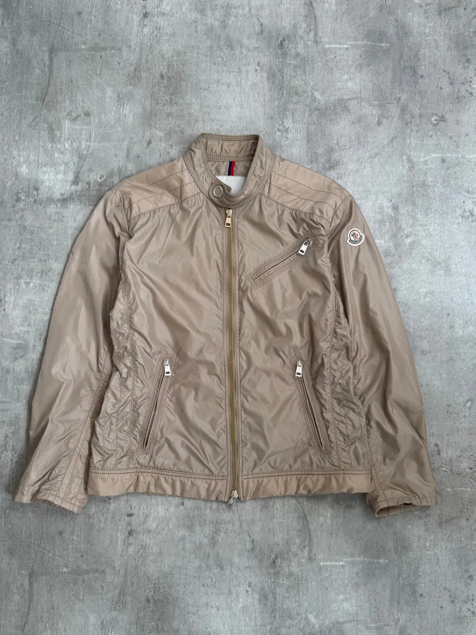 Moncler Multi Zip Beige Lightweight Jacket