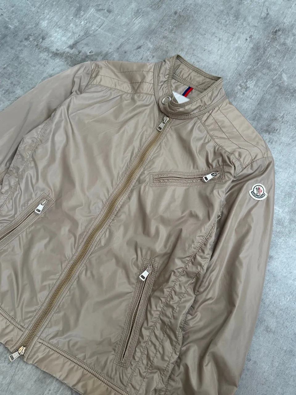 Moncler Multi Zip Beige Lightweight Jacket