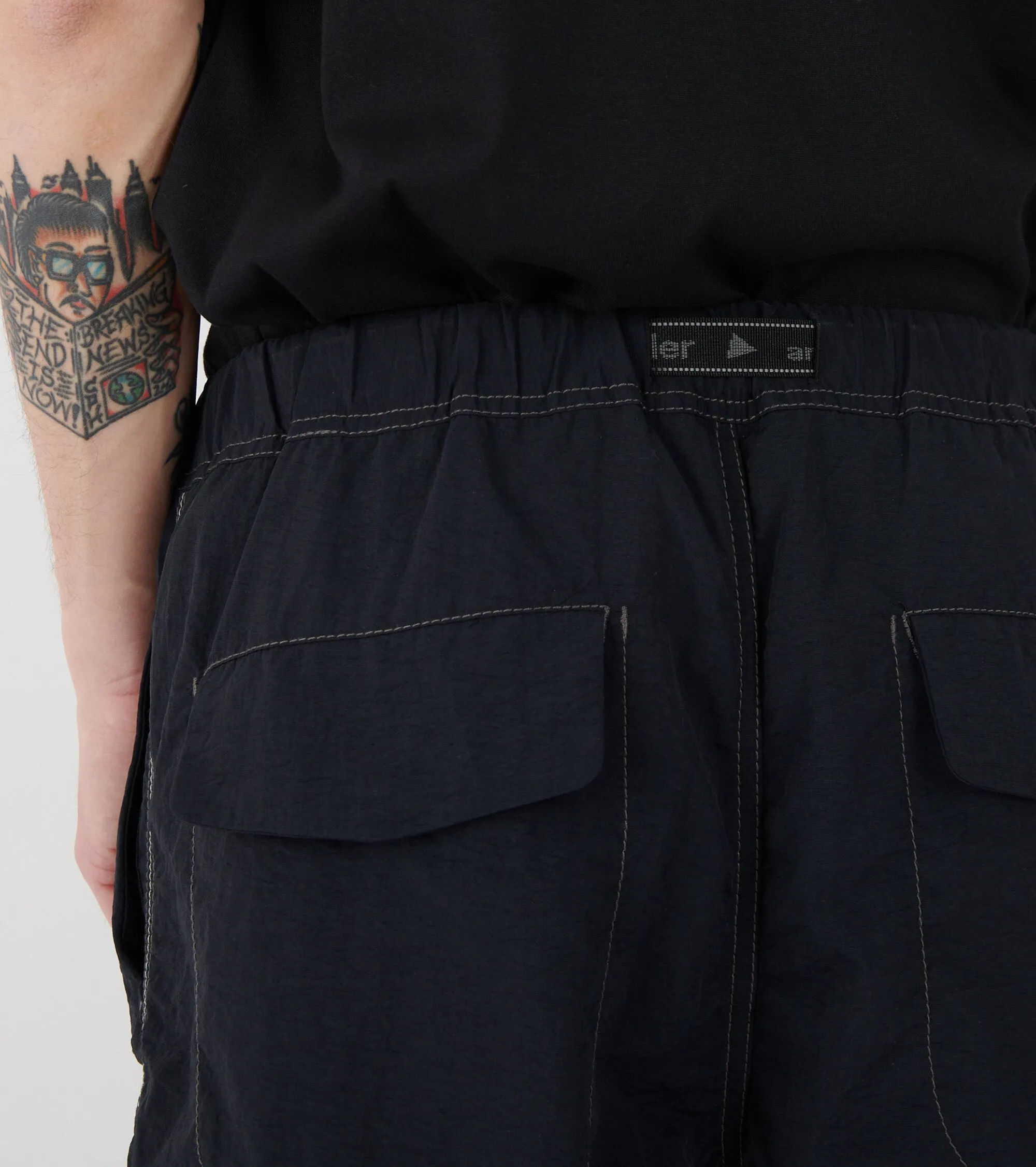 New Taffeta Hiker Shorts Black