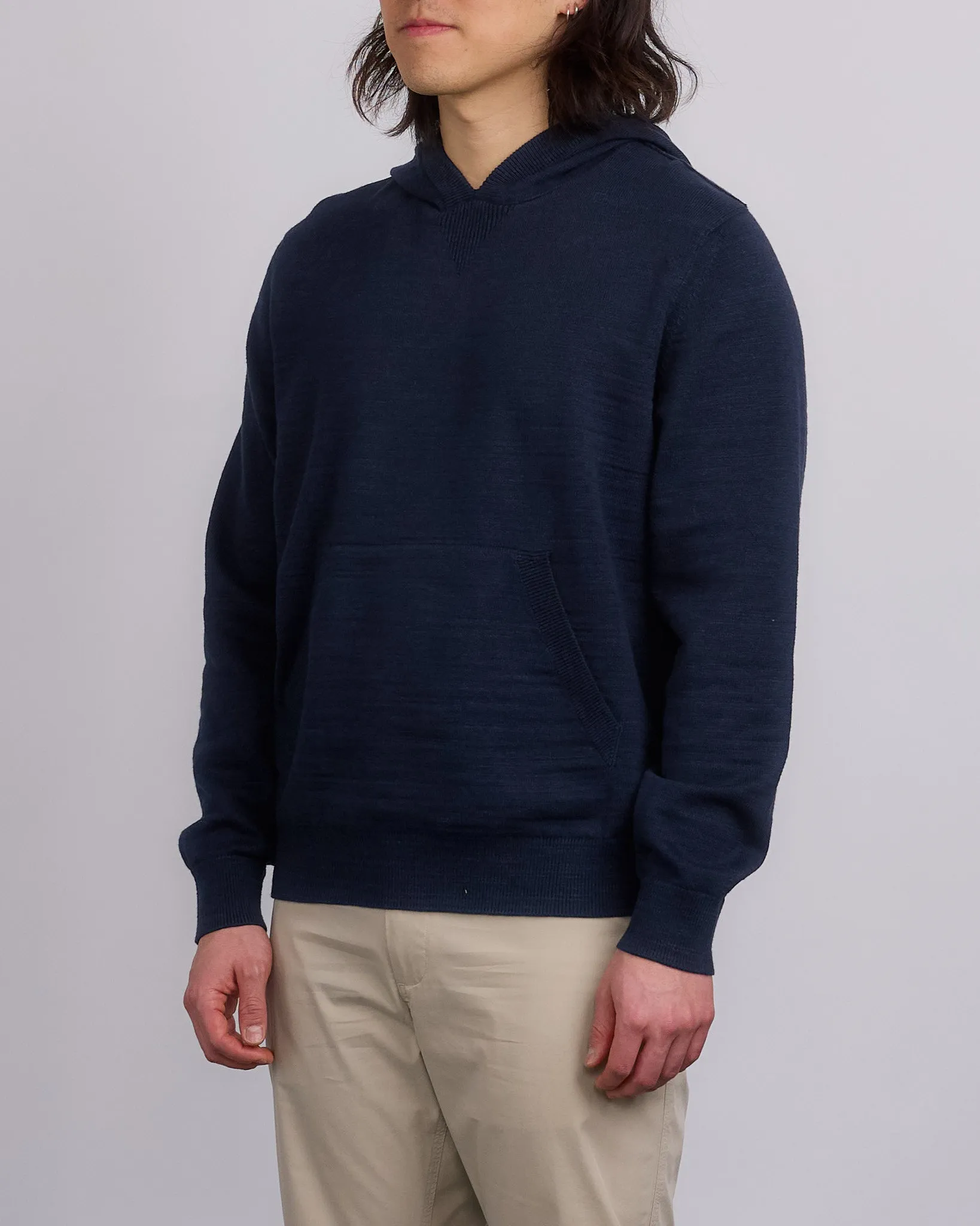 Reigning Champ Slub Knit Hoody Navy