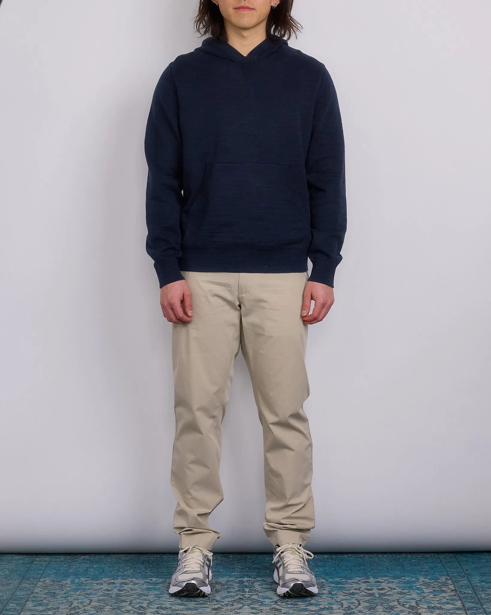 Reigning Champ Slub Knit Hoody Navy
