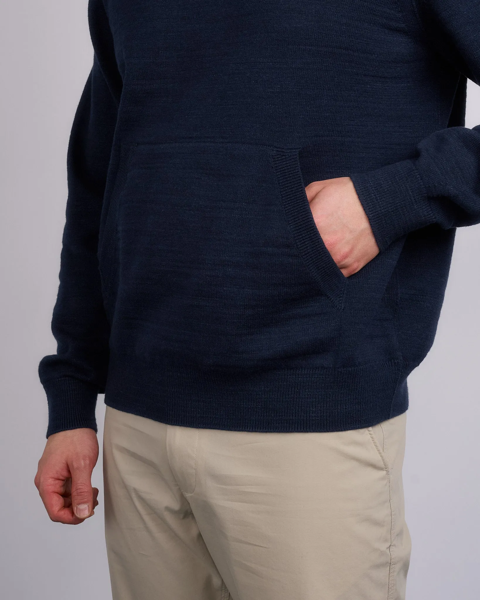 Reigning Champ Slub Knit Hoody Navy