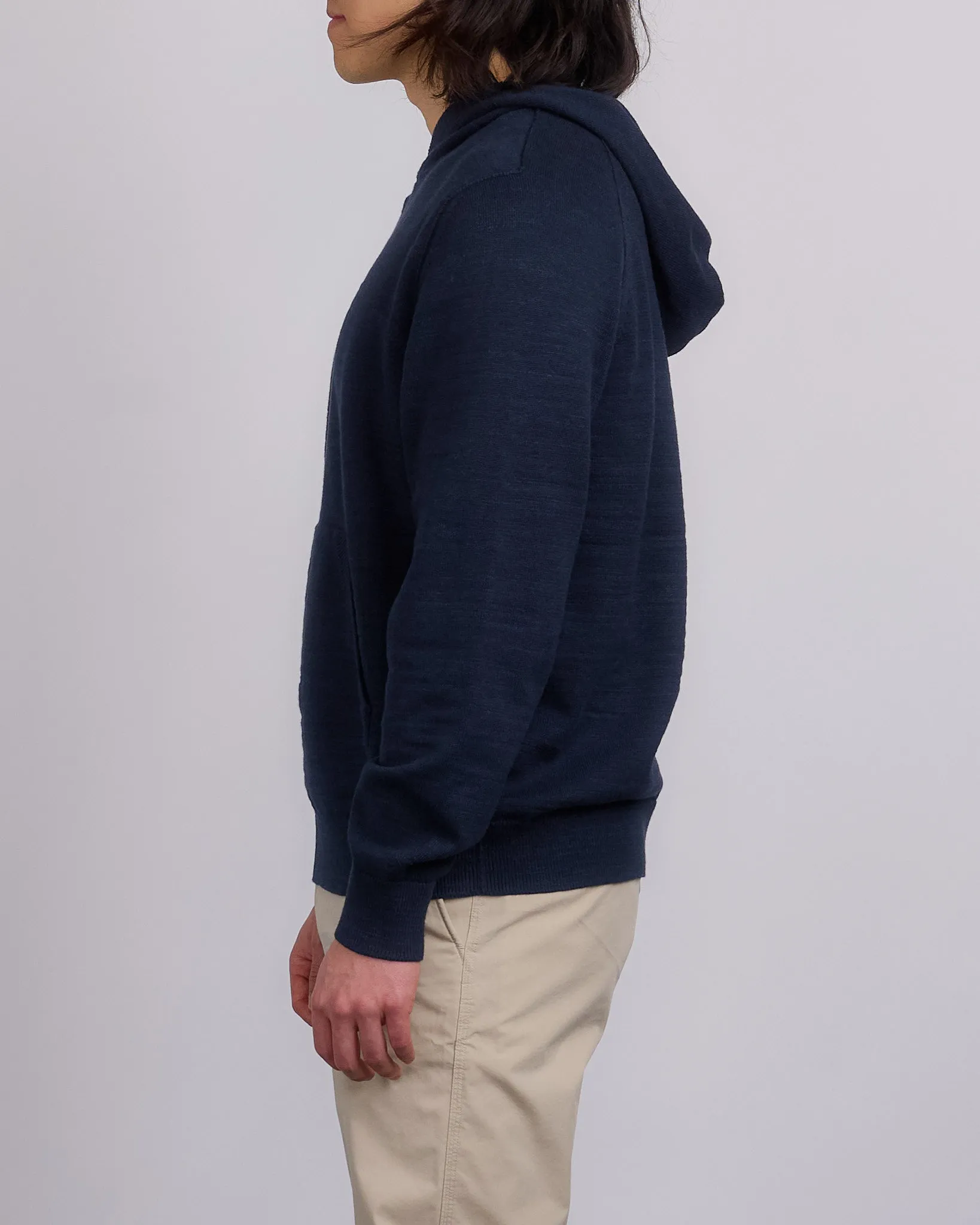 Reigning Champ Slub Knit Hoody Navy