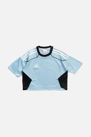 Rework Adidas Crop Athletic Tee - XXS