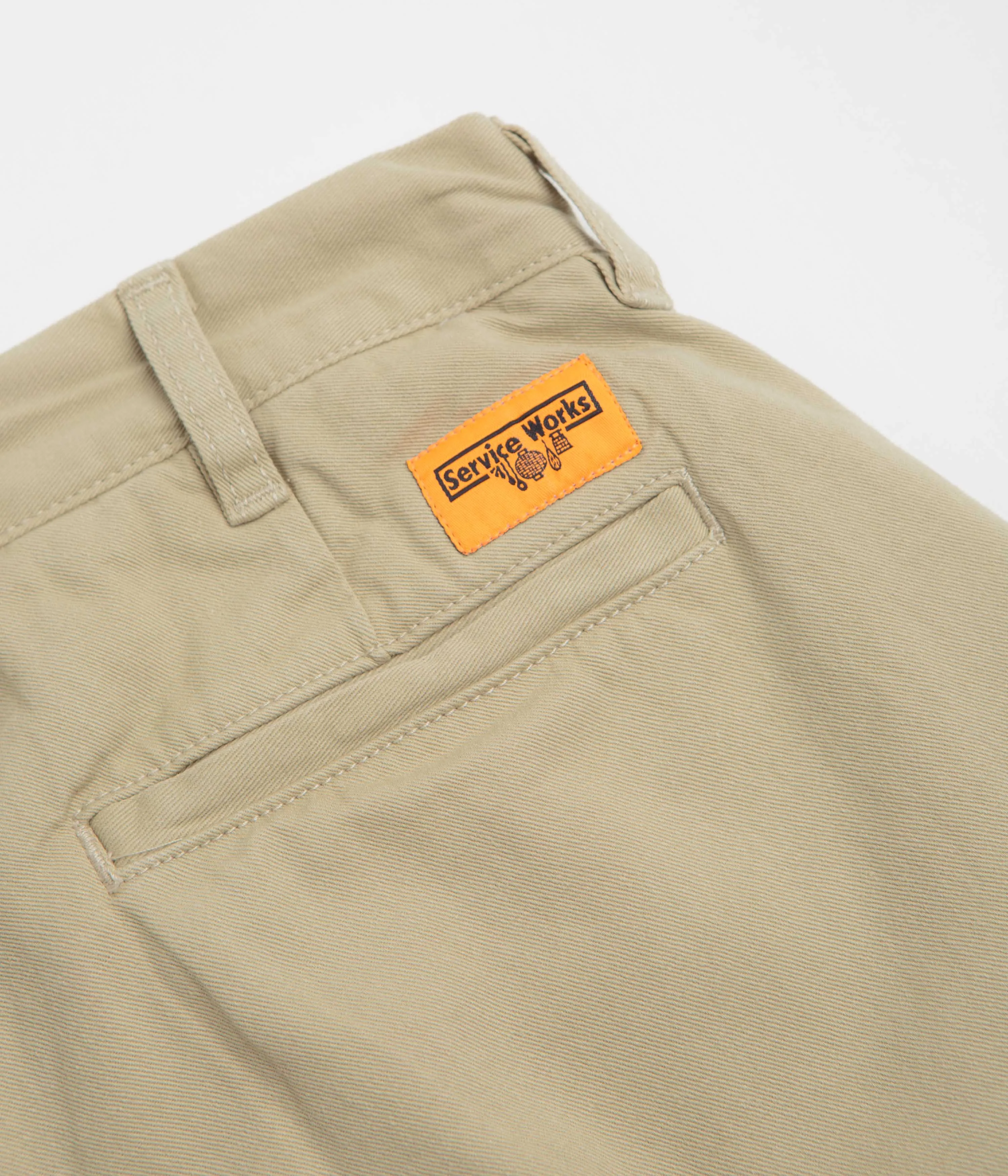Service Works Drill Part Timer Shorts - Khaki