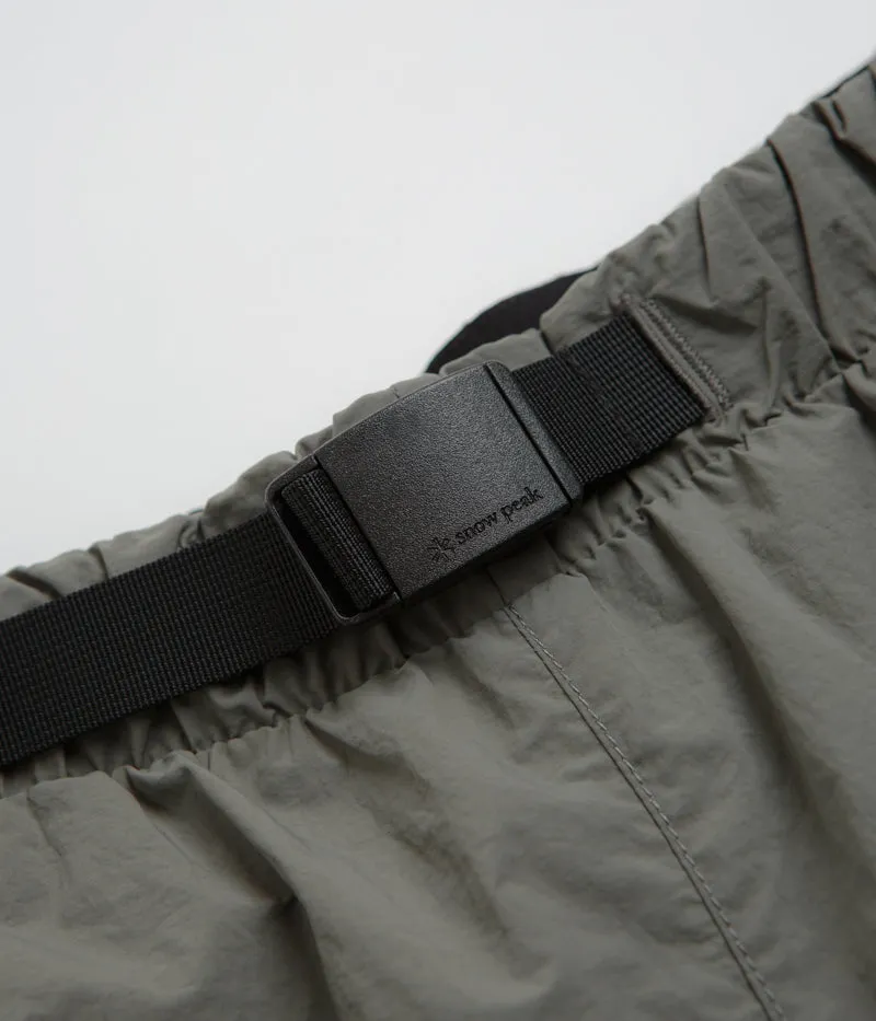 Snow Peak Nylon Tussah 2Way Shorts - Light Olive