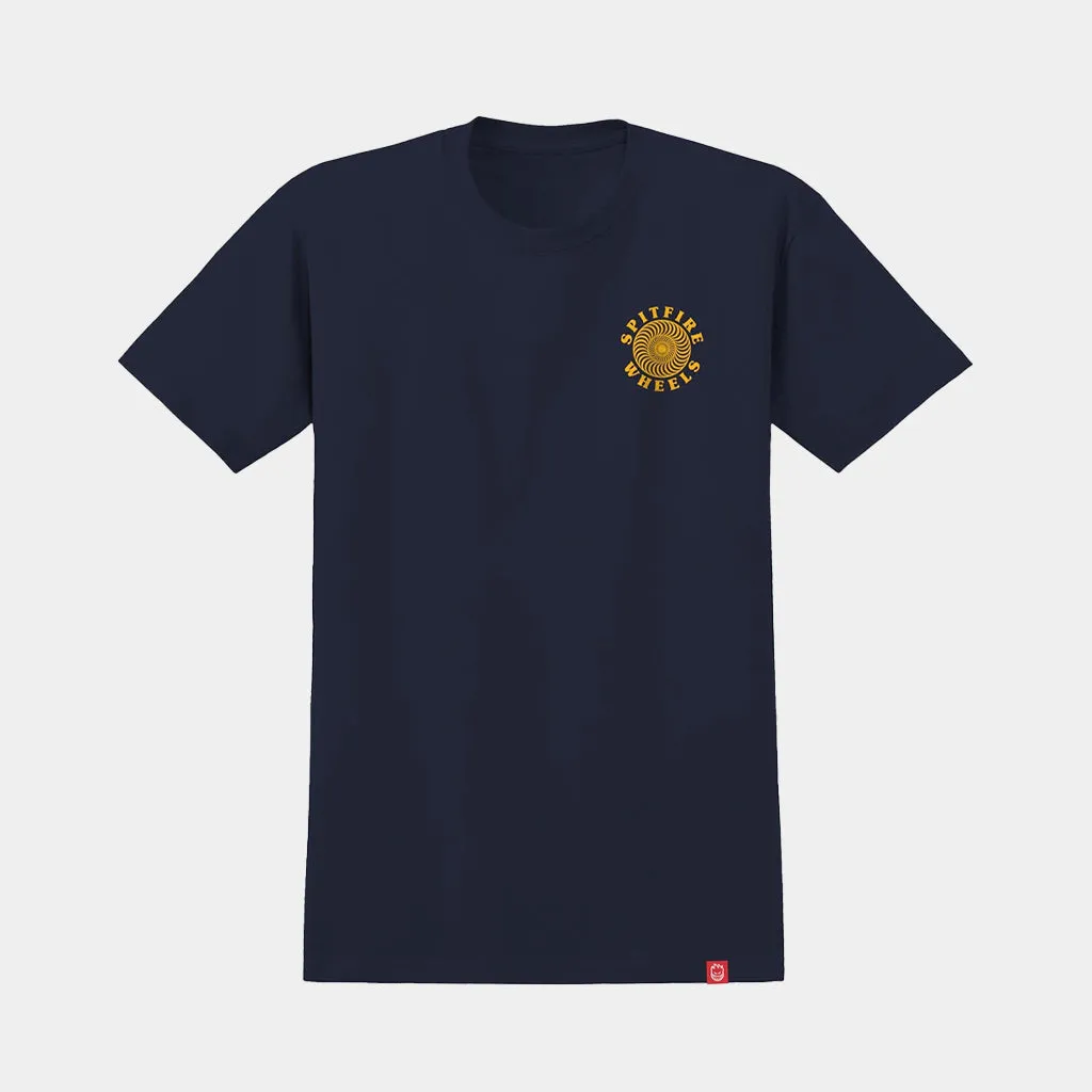 SPITFIRE OG CLASSIC TEE - NAVY/GOLD