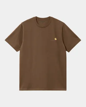 S/S American Script T-Shirt - Lumber