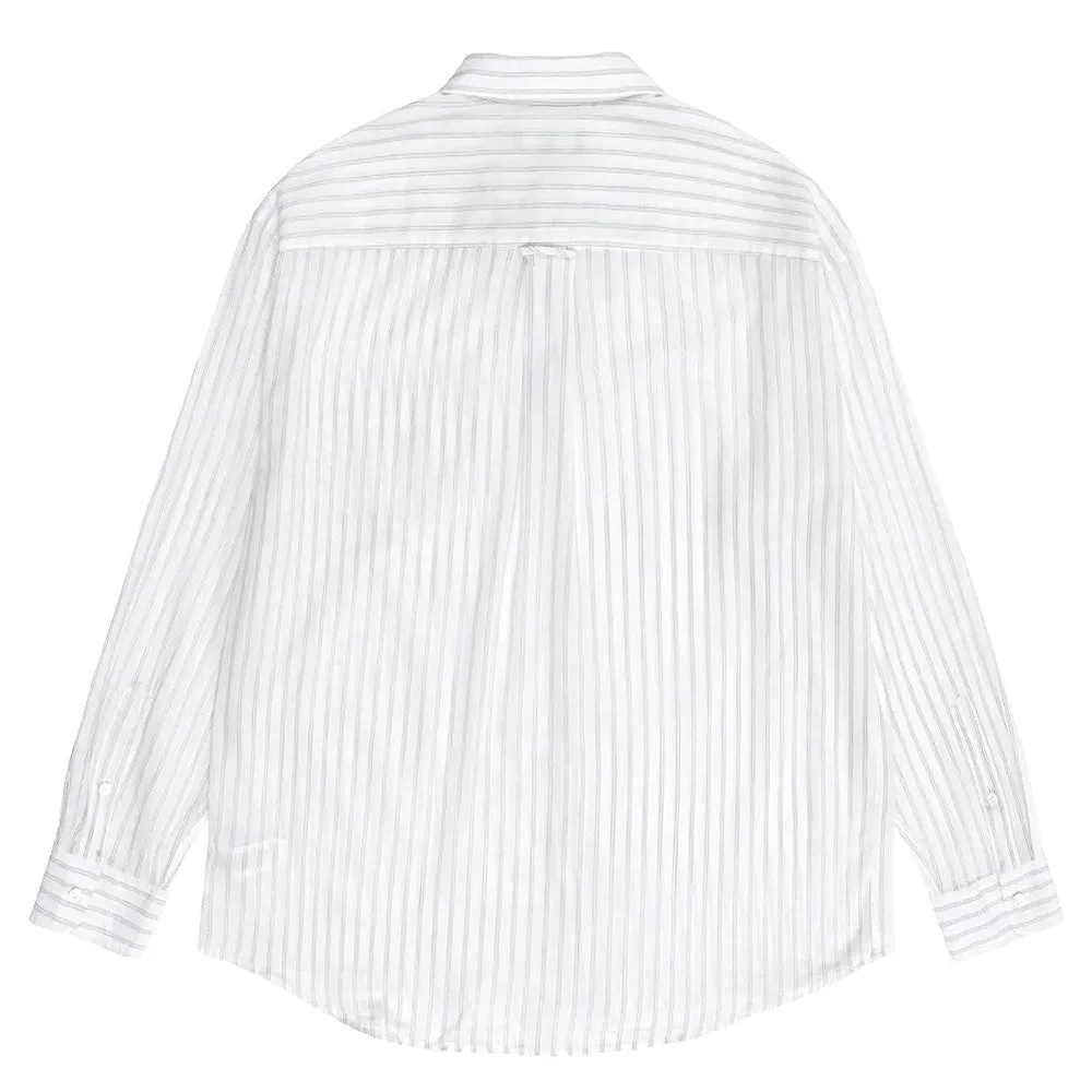 STSSY LIGHT WEIGHT CLASSIC SHIRT // WHITE