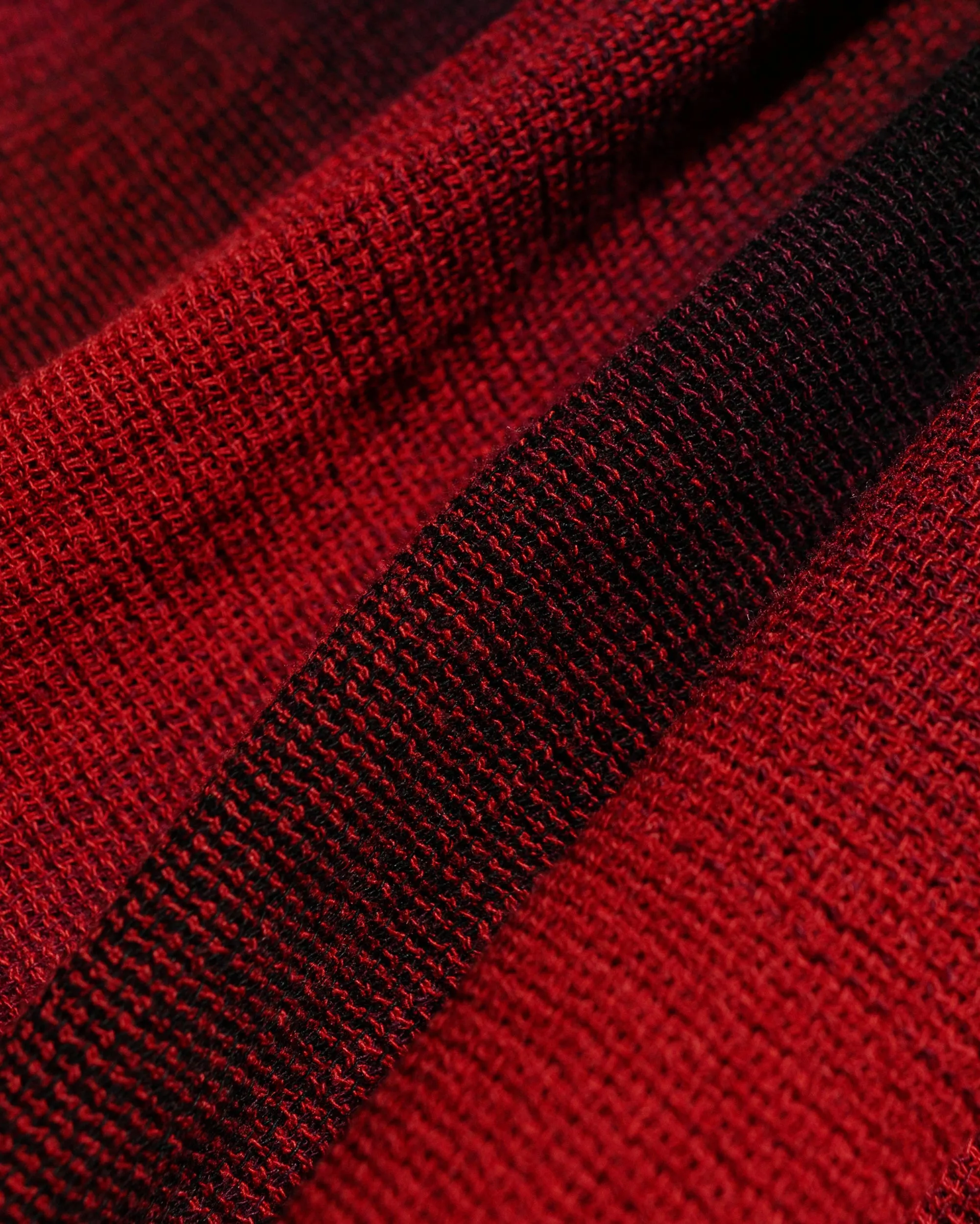 Stssy Loose Weave Plaid Shirt Red