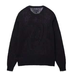 STSSY S LOOSE KNIT SWEATER // BLACK