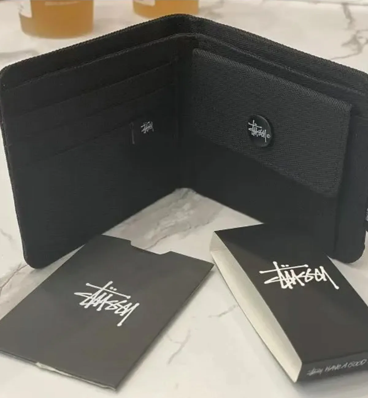 Stussy Multifunctional Classic Oxford Wallet (Black)