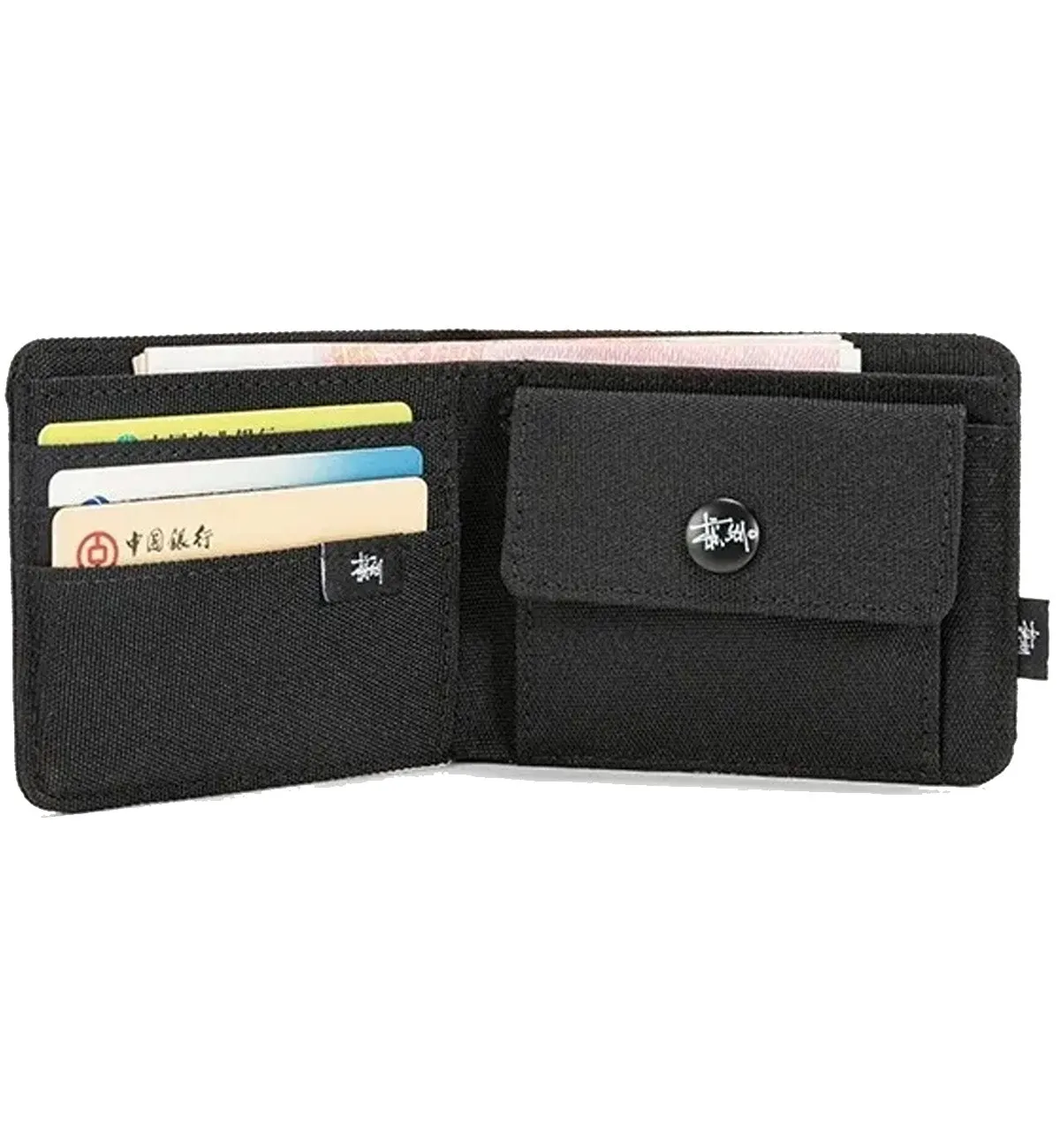 Stussy Multifunctional Classic Oxford Wallet (Black)