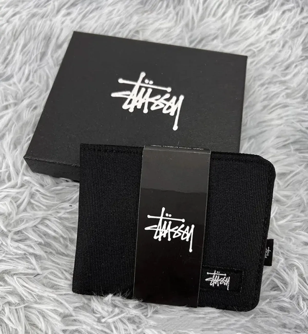 Stussy Multifunctional Classic Oxford Wallet (Black)