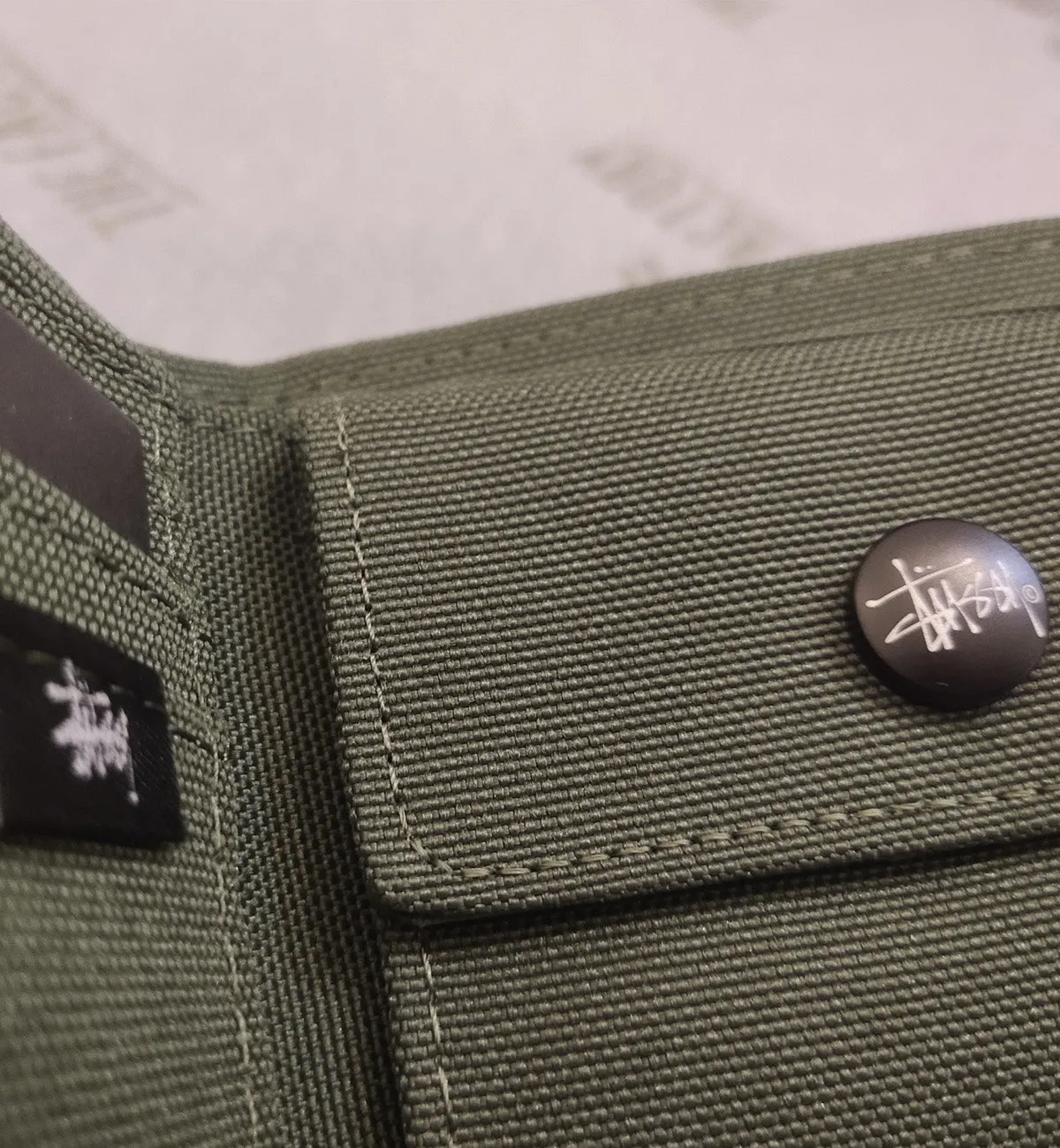 Stussy Multifunctional Classic Oxford Wallet (Green)