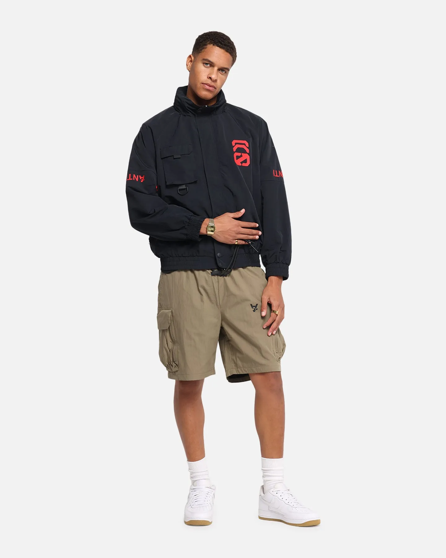 The Anti Order Anti Military Cargo Shorts Dark Taupe