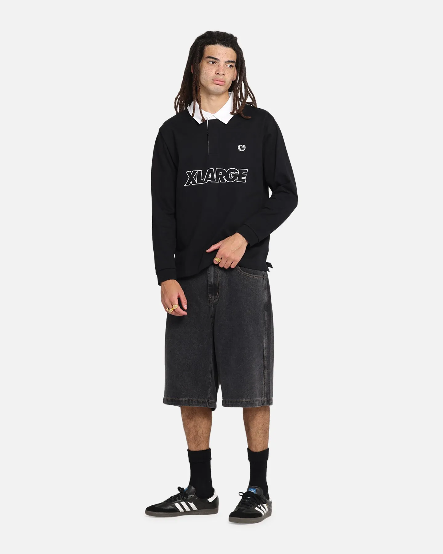 X-Large Bull Denim 91 Shorts Washed Black
