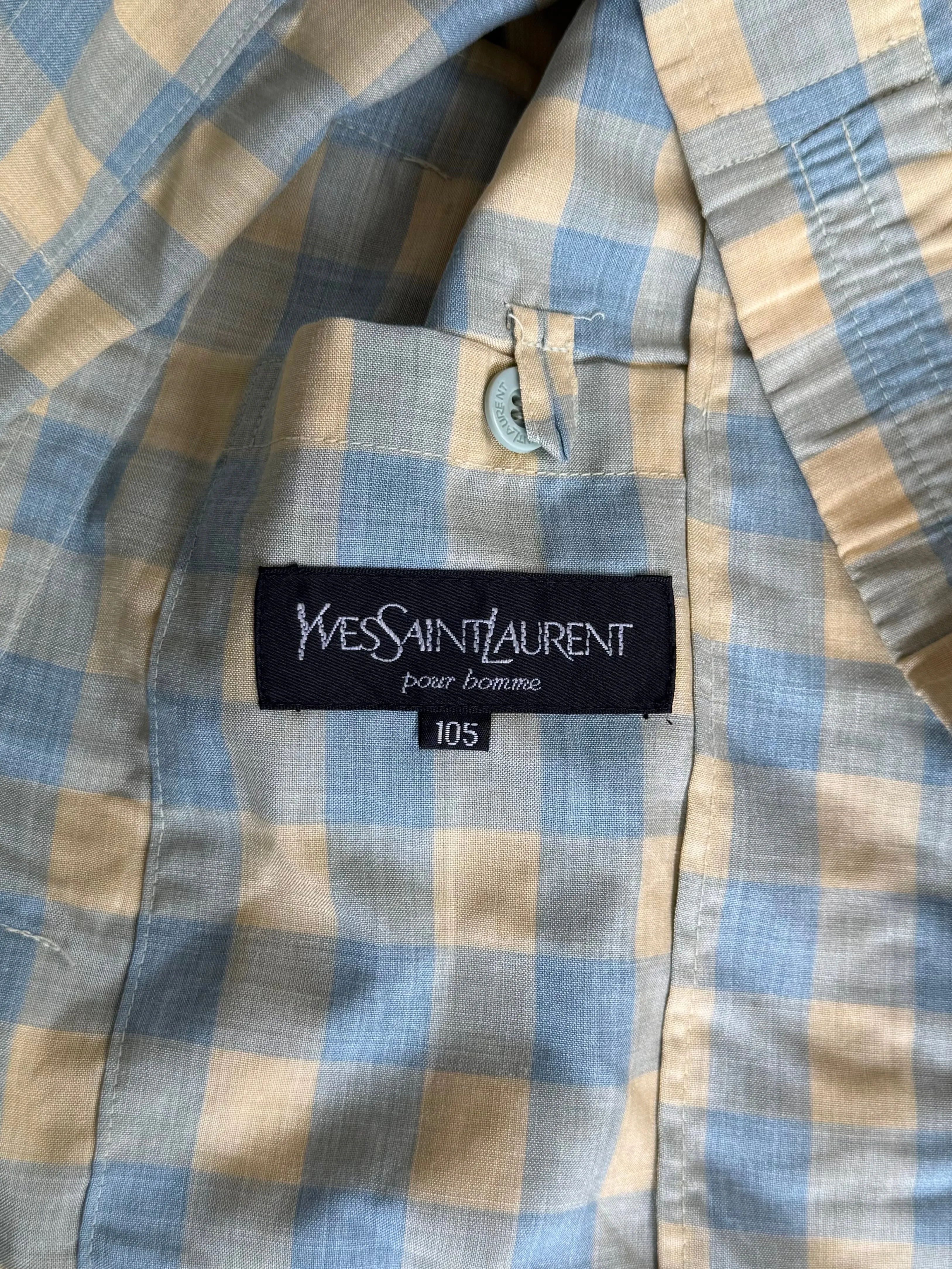 YSL Two Tone Lightweight Harrington Jacket