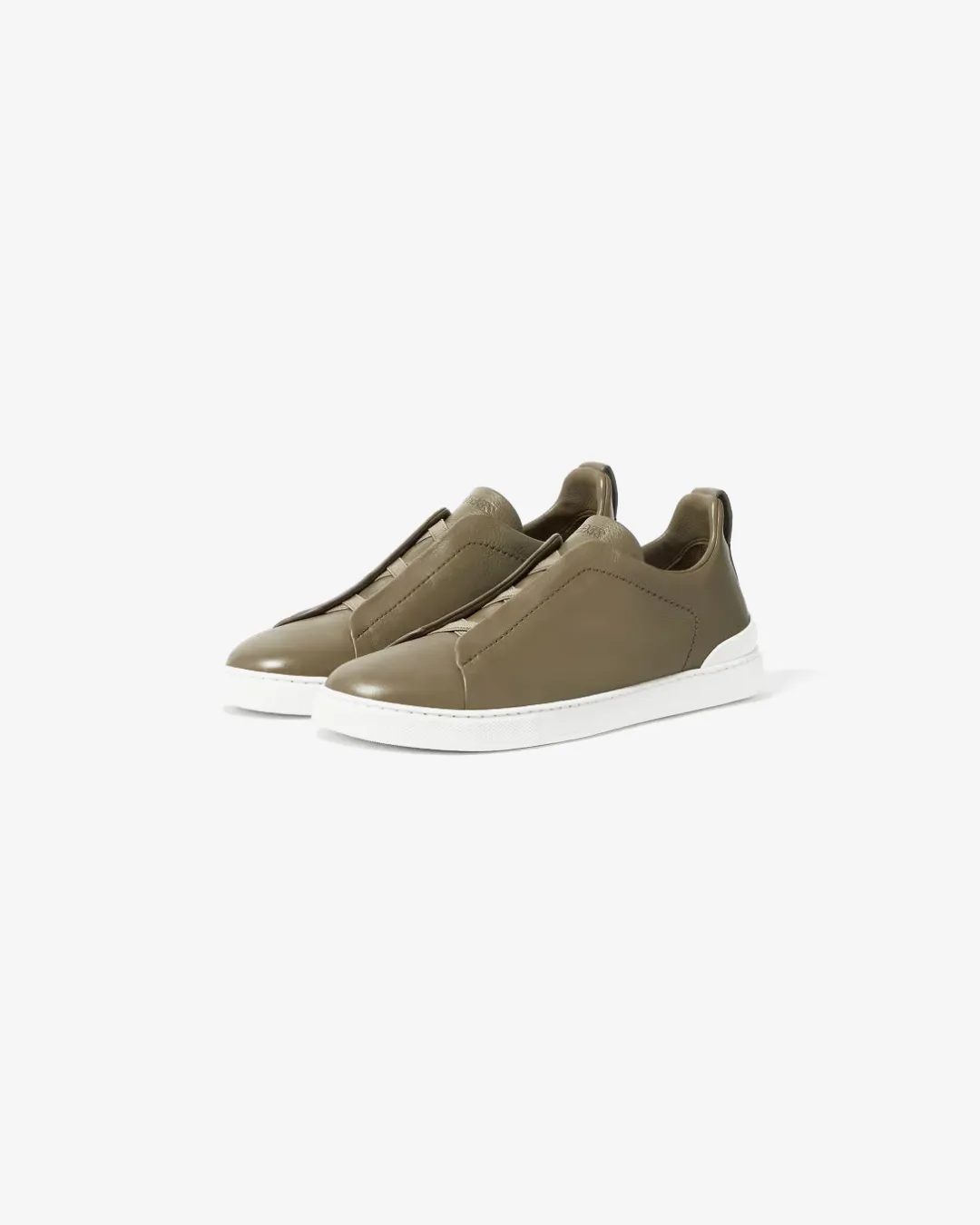 Zegna Deerskin Triple Stitch Sneakers